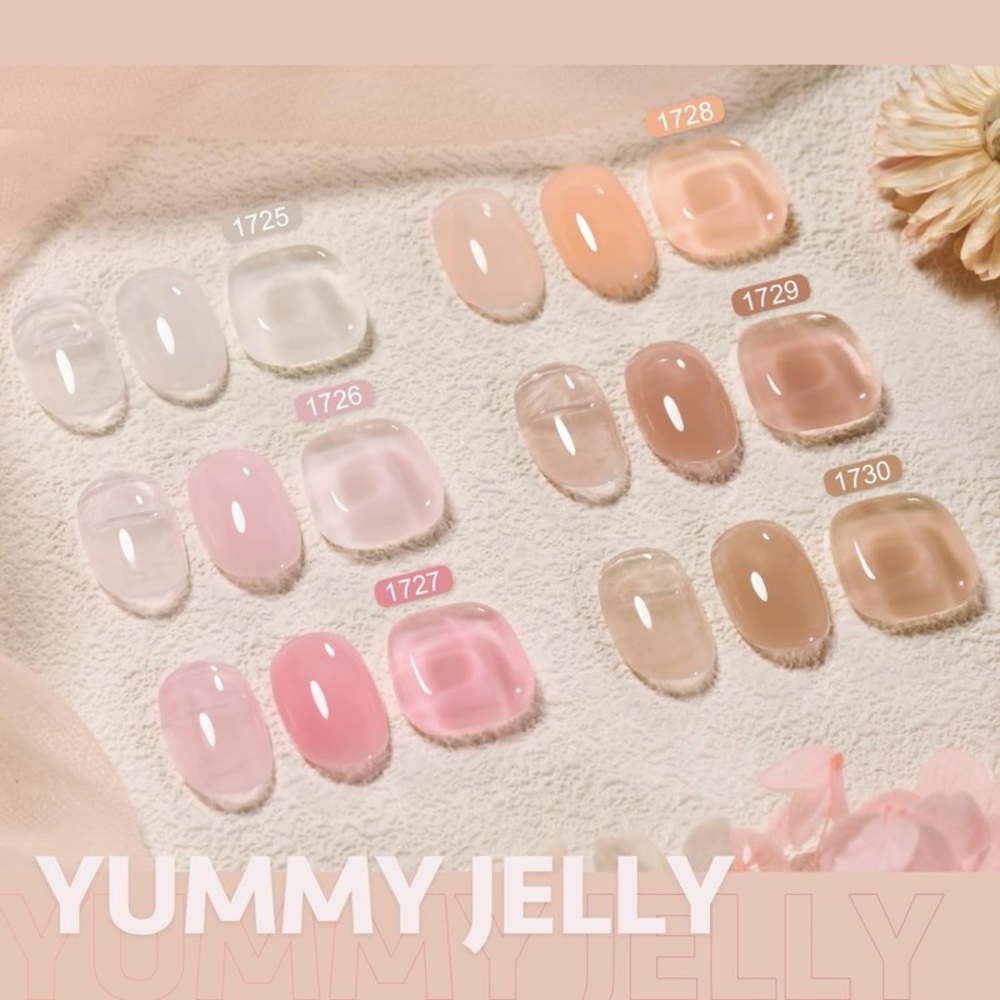 GAOY Builder Gel Set - Yummy Jelly 6 Colors - Picture 6 of 10